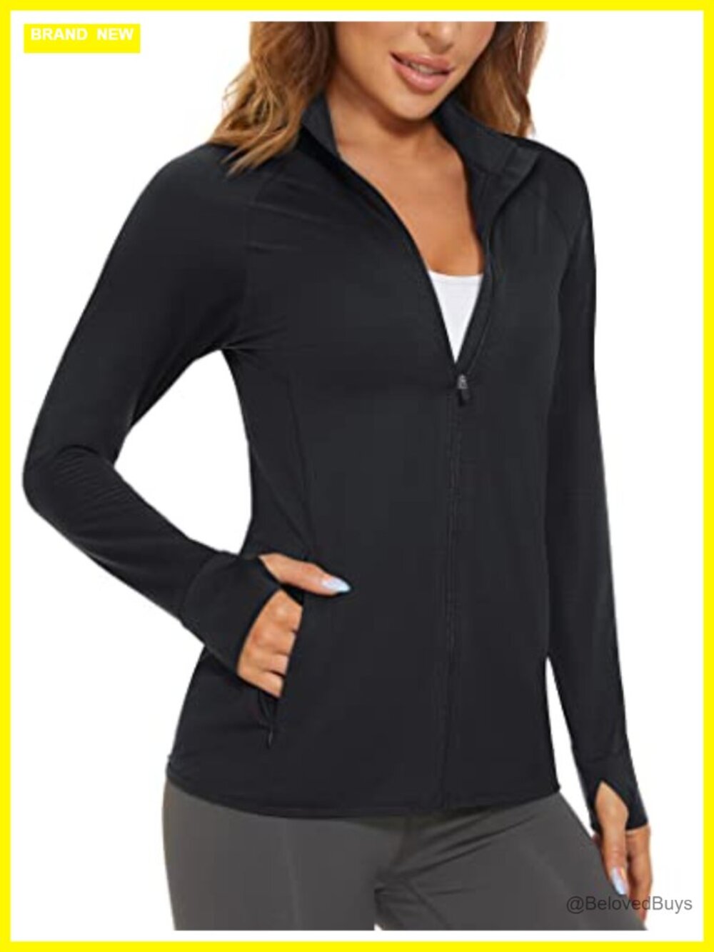 Women's UPF 50+ Lightweight Athletic Jacket Sun Protection Full Zip